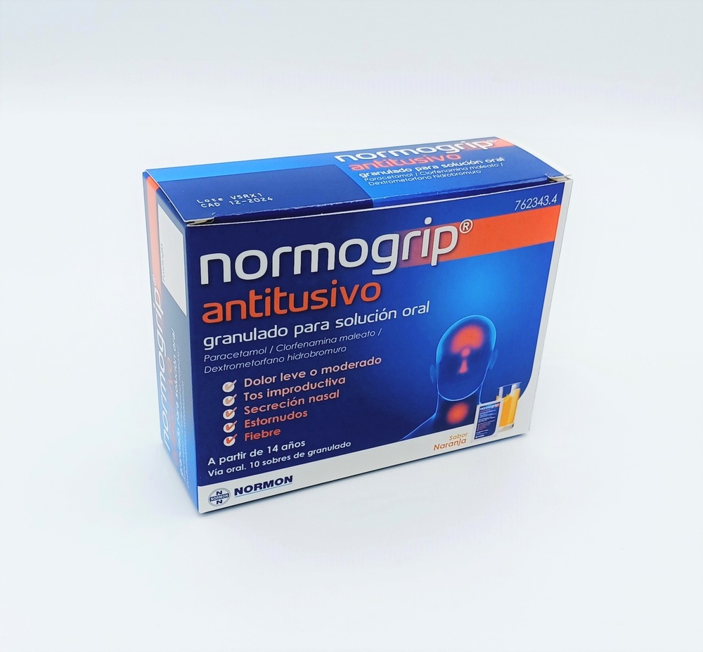 NORMOGRIP ANTITUSSIVO GRÂNULOS PARA SOLUÇÃO ORAL