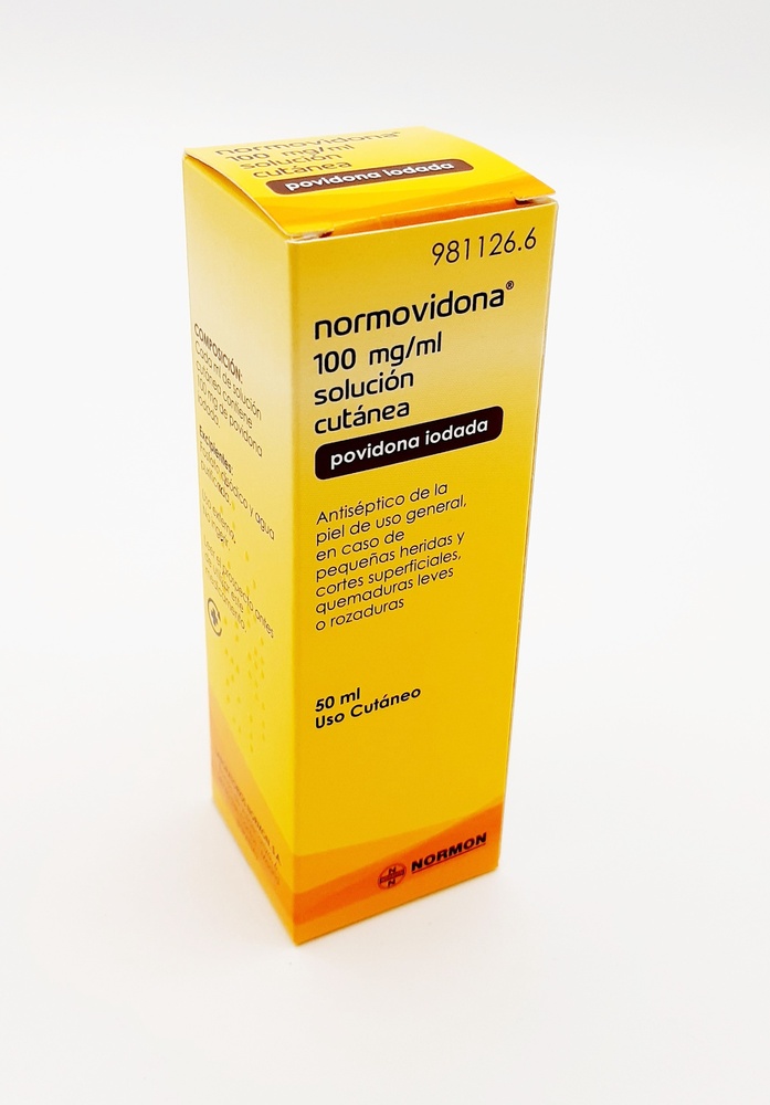 NORMOVIDONA 100 mg/mL SOLUÇÃO CUTÂNEA
