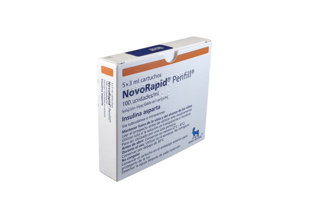 NOVORAPID PENFILL 100 U/mL SOLUÇÃO INJETÁVEL EM CARTUCHO