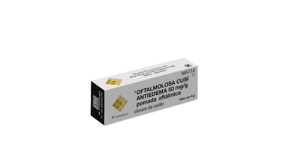 OFTALMOLOSA CUSI ANTIEDEMA 50 mg/g POMADA OFTÁLMICA