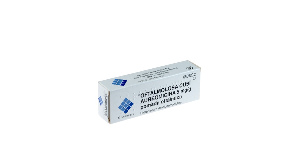 OFTALMOLOSA CUSI AUREOMICINA 5 mg/g POMADA OFTÁLMICA