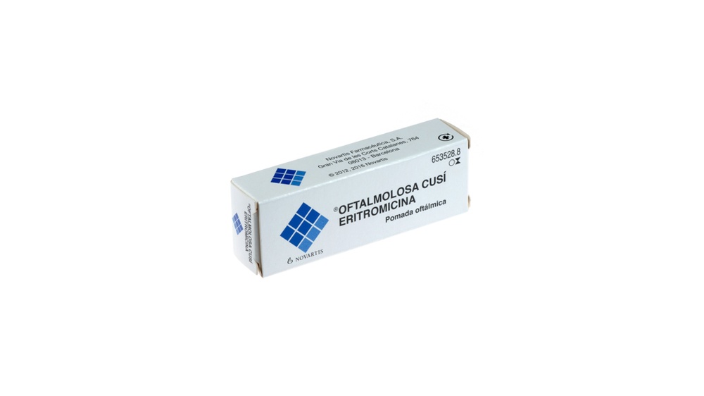 OFTALMOLOSA CUSI ERITROMICINA 5 mg/g POMADA OFTÁLMICA