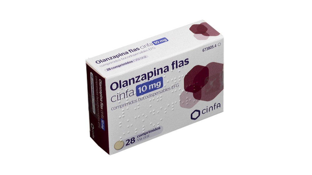 OLANZAPINA FLAS CINFA 10 mg COMPRIMIDOS ORODISPERSÍVEIS