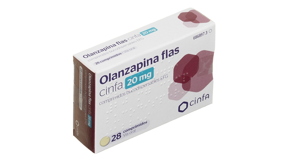 OLANZAPINA FLAS CINFA 20 mg COMPRIMIDOS ORODISPERSÍVEIS