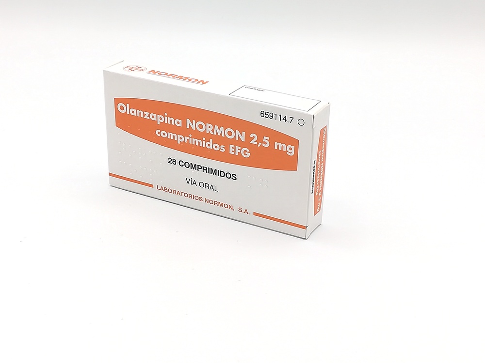 OLANZAPINA NORMON 2,5 mg COMPRIMIDOS