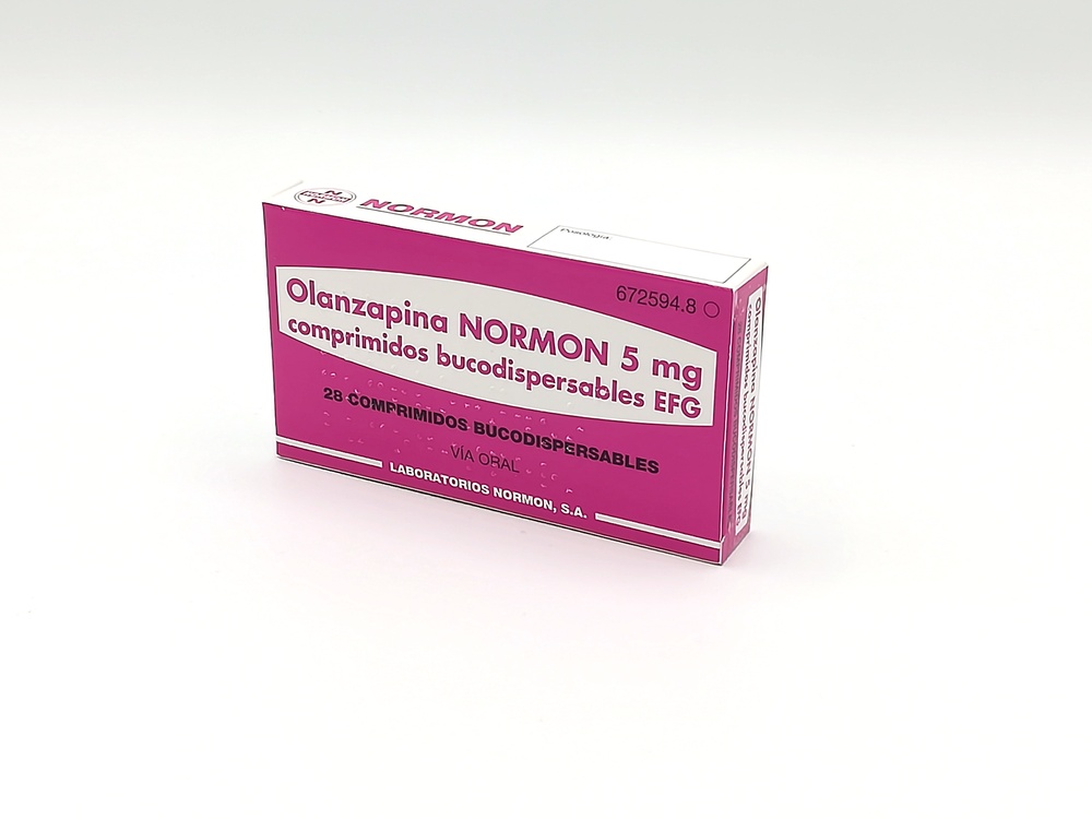 OLANZAPINA NORMON 5 mg COMPRIMIDOS ORODISPERSÍVEIS