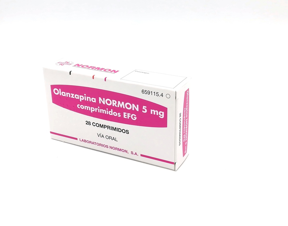 OLANZAPINA NORMON 5 mg COMPRIMIDOS