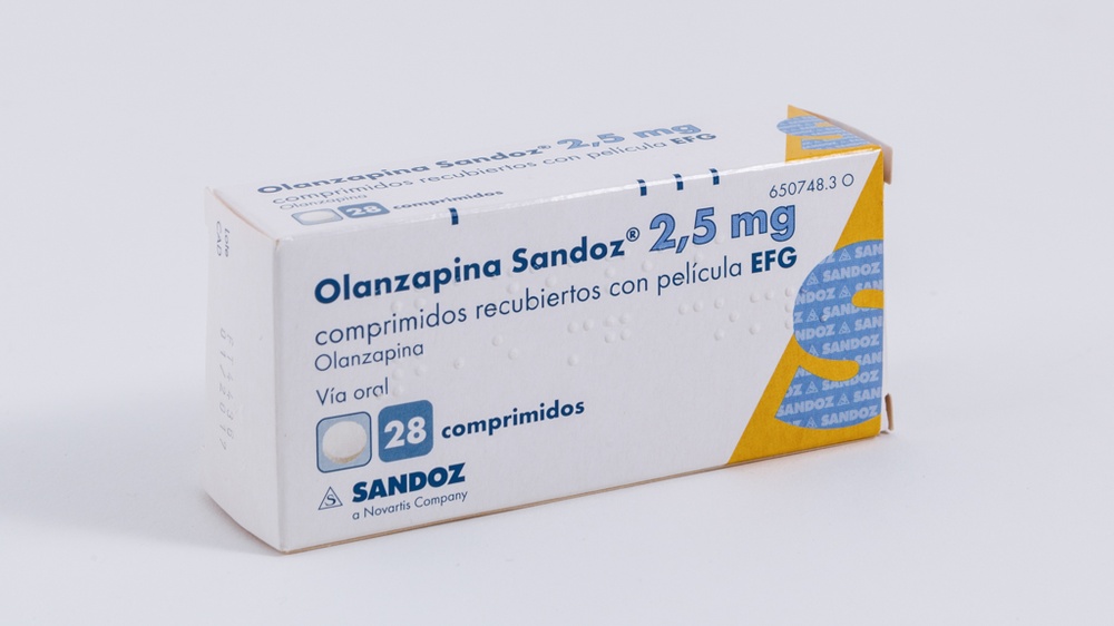 OLANZAPINA SANDOZ 2,5 mg COMPRIMIDOS REVESTIDOS POR PELÍCULA