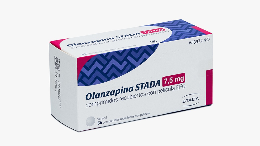 OLANZAPINA STADA 7,5 mg COMPRIMIDOS REVESTIDOS POR PELÍCULA