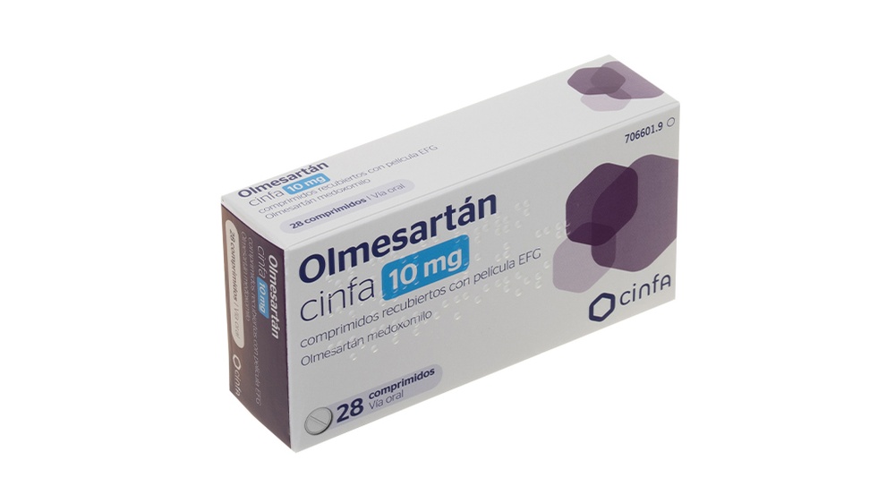 OLMESARTAN CINFA 10 mg COMPRIMIDOS REVESTIDOS POR PELÍCULA