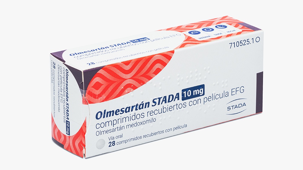 OLMESARTAN STADA 10 mg COMPRIMIDOS REVESTIDOS POR PELÍCULA
