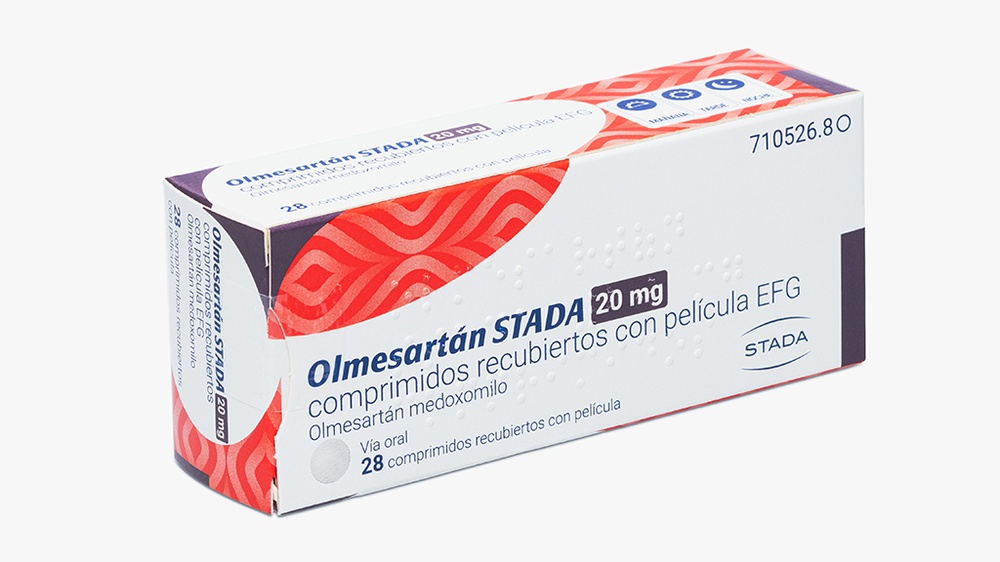 OLMESARTAN STADA 20 mg COMPRIMIDOS REVESTIDOS POR PELÍCULA