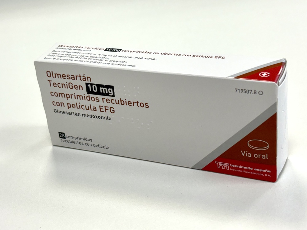 OLMESARTAN TECNIGEN 10 mg COMPRIMIDOS REVESTIDOS POR PELÍCULA