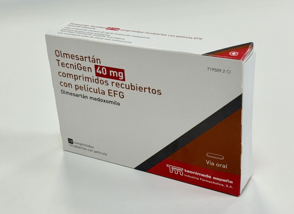 OLMESARTAN TECNIGEN 40 mg COMPRIMIDOS REVESTIDOS POR PELÍCULA