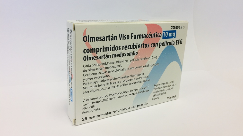 OLMESARTAN VISO FARMACÉUTICA 10 mg COMPRIMIDOS REVESTIDOS POR PELÍCULA