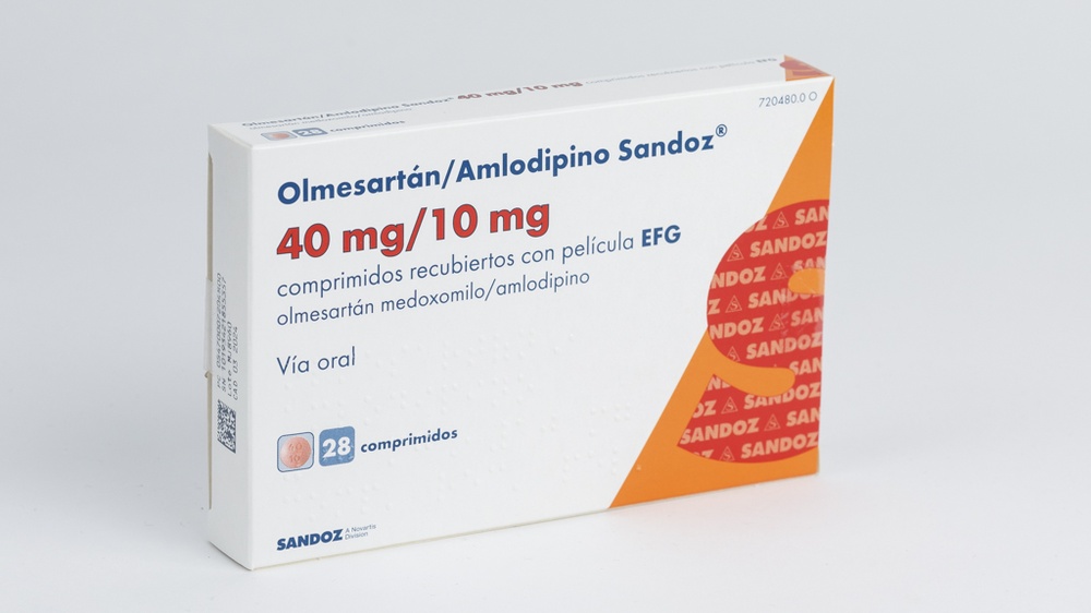 OLMESARTAN/AMLODIPINO SANDOZ 40 mg/10 mg COMPRIMIDOS REVESTIDOS POR PELÍCULA