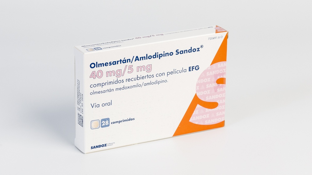 OLMESARTAN/AMLODIPINO SANDOZ 40 mg/5 mg COMPRIMIDOS REVESTIDOS POR PELÍCULA