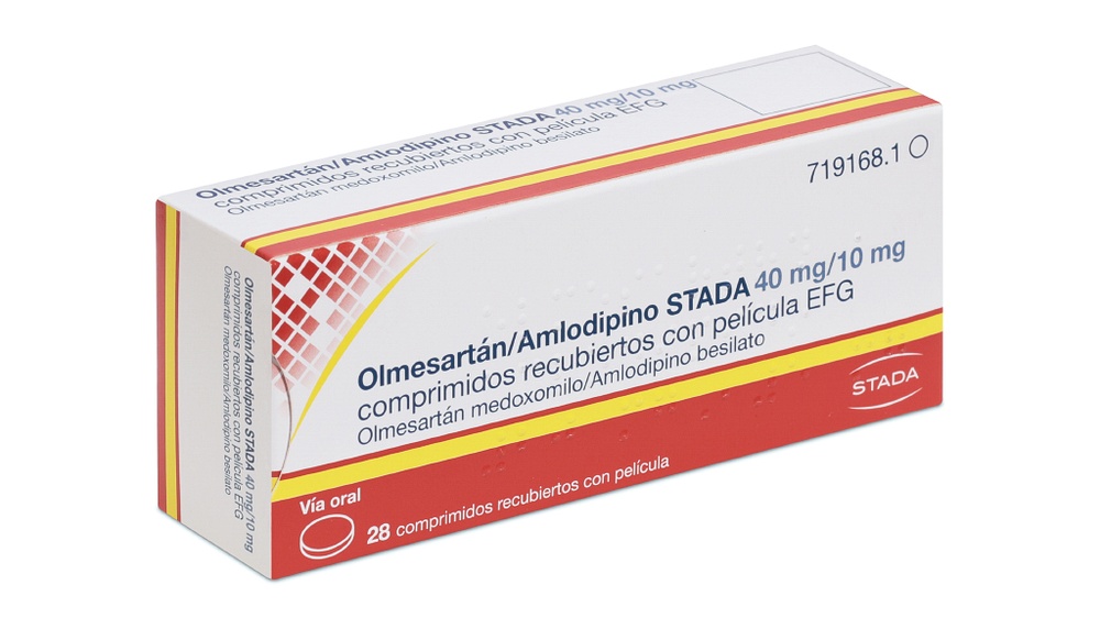 OLMESARTAN/AMLODIPINO STADA 40 mg/10 mg COMPRIMIDOS REVESTIDOS POR PELÍCULA