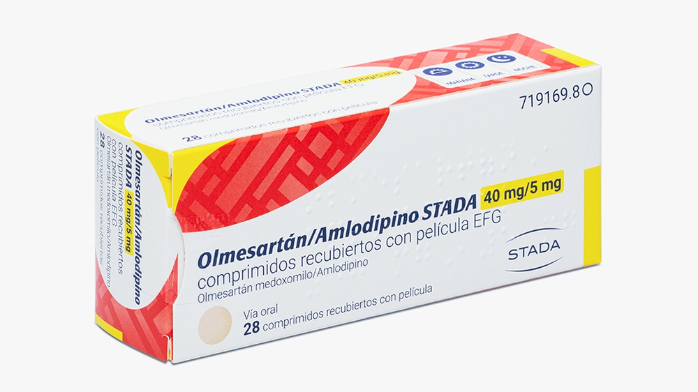 OLMESARTAN/AMLODIPINO STADA 40 mg/5 mg COMPRIMIDOS REVESTIDOS POR PELÍCULA
