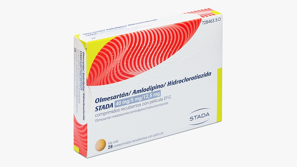 OLMESARTAN/AMLODIPINA/HIDROCLOROTIAZIDA STADA 40 mg/5 mg/12,5 mg COMPRIMIDOS REVESTIDOS POR PELÍCULA