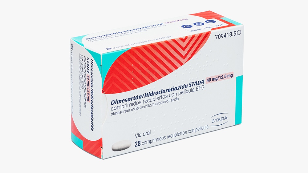 OLMESARTAN/HIDROCLOROTIAZIDA STADA 40 mg/12,5 mg COMPRIMIDOS REVESTIDOS POR PELÍCULA