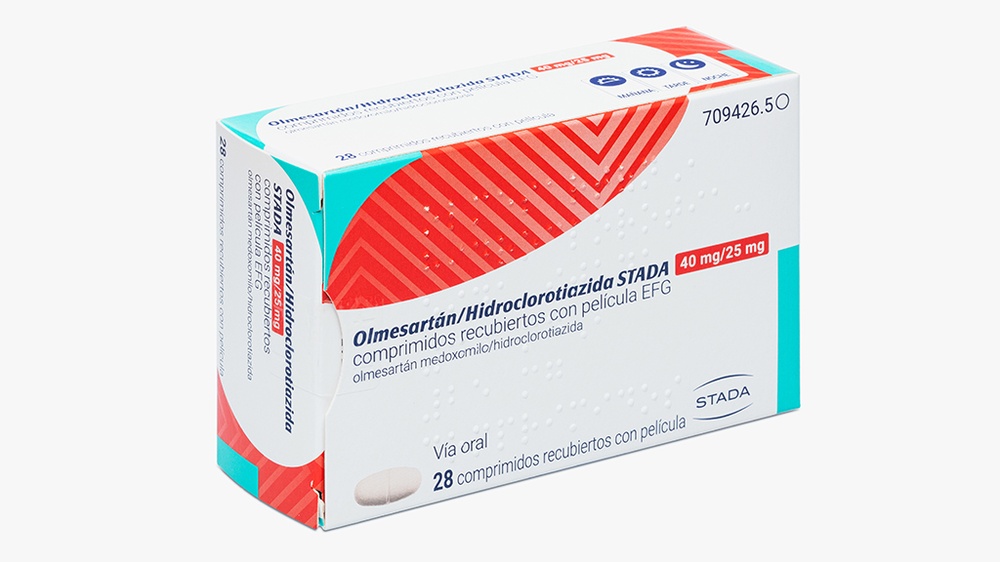 OLMESARTAN/HIDROCLOROTIAZIDA STADA 40 mg/25 mg COMPRIMIDOS REVESTIDOS POR PELÍCULA