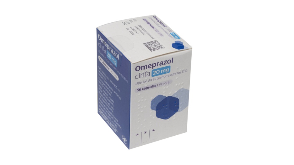 OMEPRAZOL CINFA 20 mg CÁPSULAS DURAS GASTRO-RESISTENTES