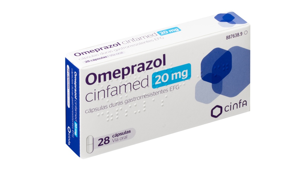 OMEPRAZOL CINFAMED 20 mg CÁPSULAS DURAS GASTRORESISTENTES