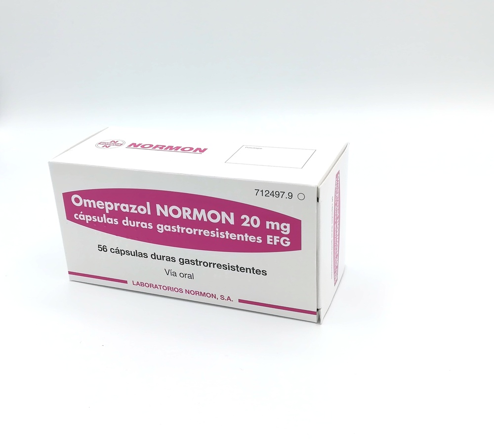 OMEPRAZOL NORMON 20 mg CÁPSULAS DURAS GASTRO-RESISTENTES