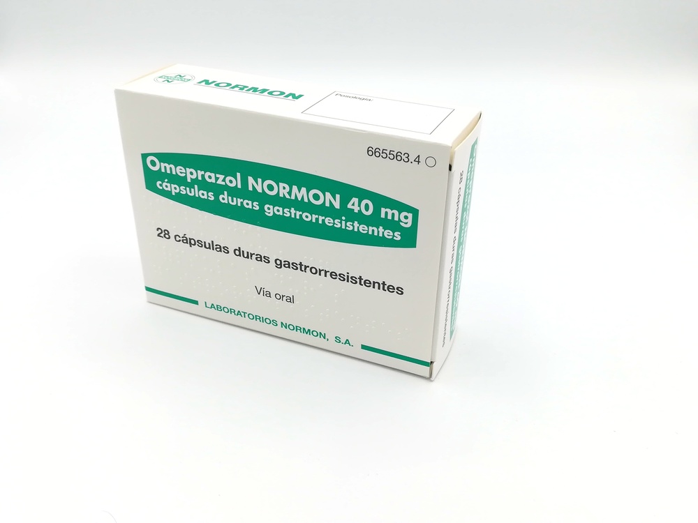 OMEPRAZOL NORMON 40 mg CÁPSULAS DURAS GASTRO-RESISTENTES