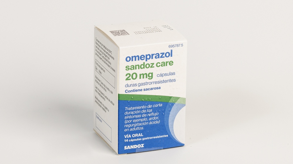 OMEPRAZOL SANDOZ CARE 20 mg CÁPSULAS DURAS GASTRO-RESISTENTES