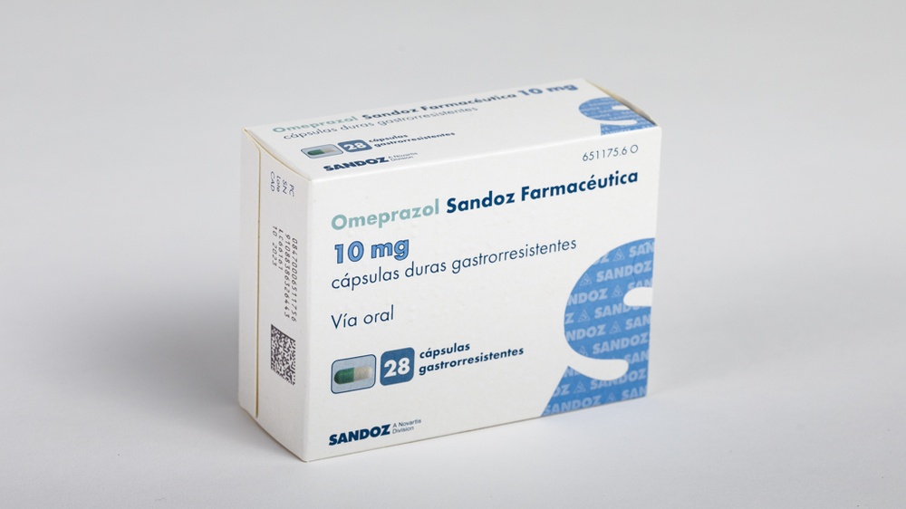 OMEPRAZOL SANDOZ FARMACEUTICA 10 mg CÁPSULAS DURAS GASTRORRESISTENTES