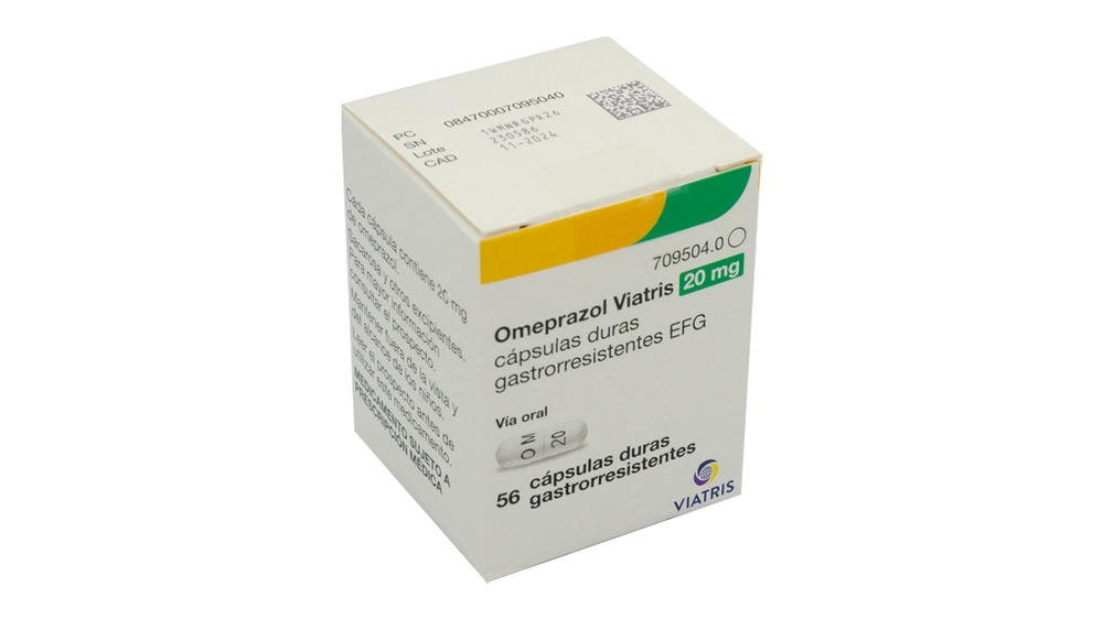 OMEPRAZOL VIATRIS 20 mg CÁPSULAS DURAS GASTRO-RESISTENTES