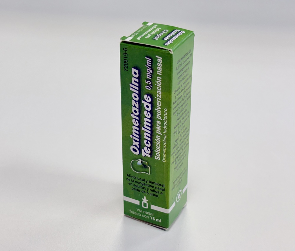 OXIMETAZOLINA TECNIMEDE 0,5 mg/ml SOLUÇÃO PARA PULVERIZAÇÃO NASAL