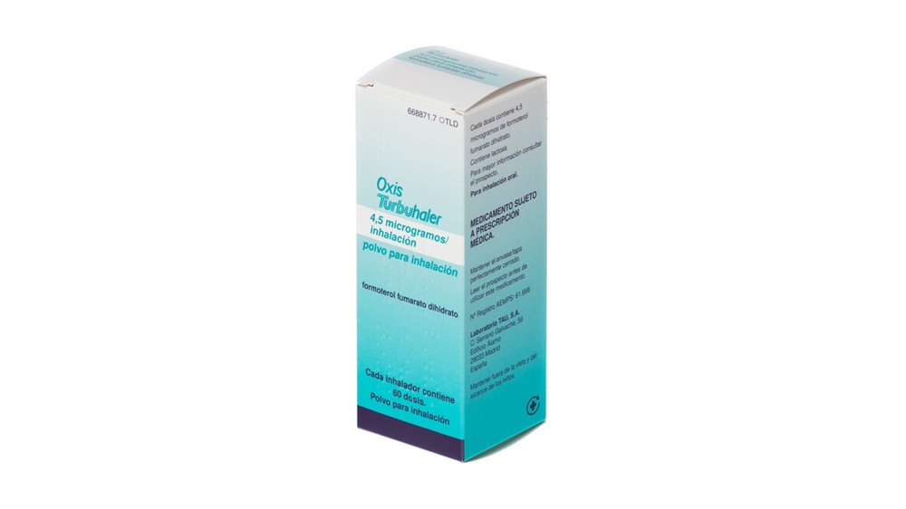 OXIS TURBUHALER 4,5 microgramas PÓ PARA INALAÇÃO