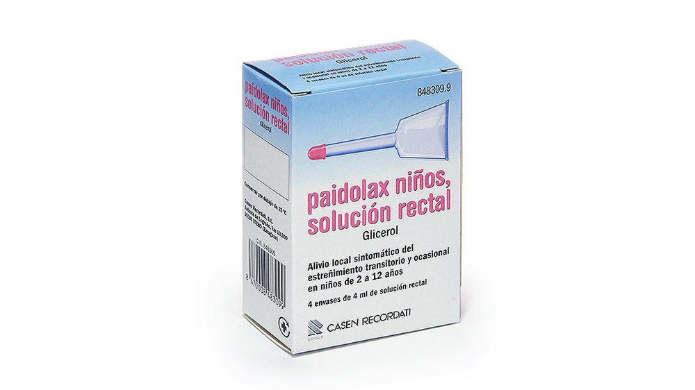 PAIDOLAX NIÑOS, SOLUÇÃO RETAL