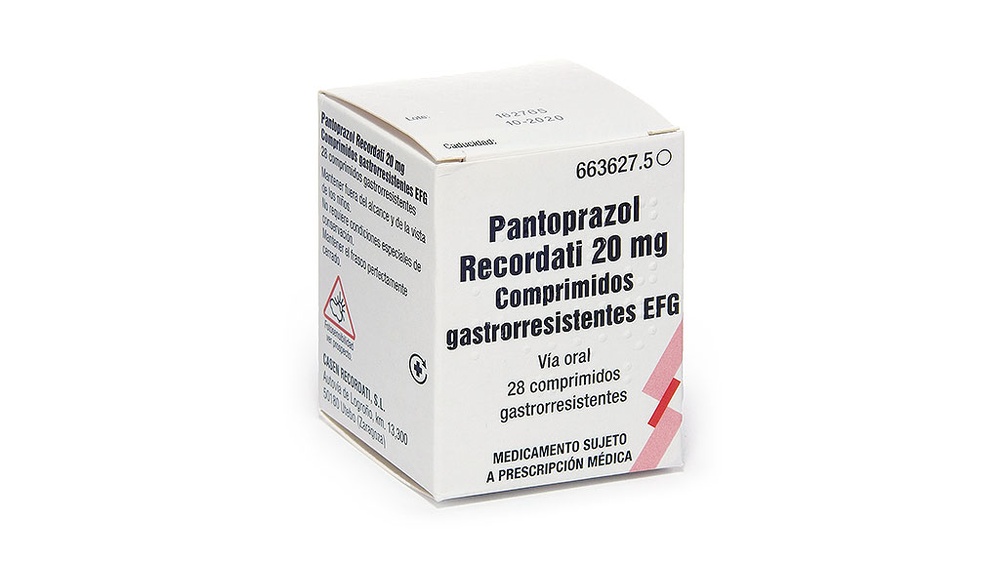 PANTOPRAZOL RECORDATI 20 mg COMPRIMIDOS GASTRO-RESISTENTES