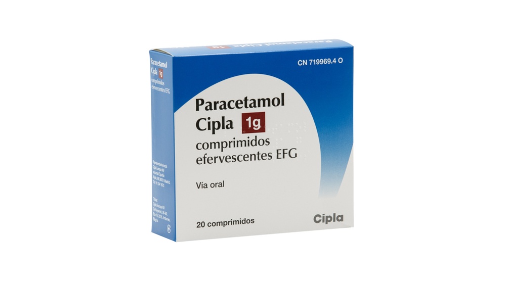 PARACETAMOL CIPLA 1 g COMPRIMIDOS EFERVESCENTES