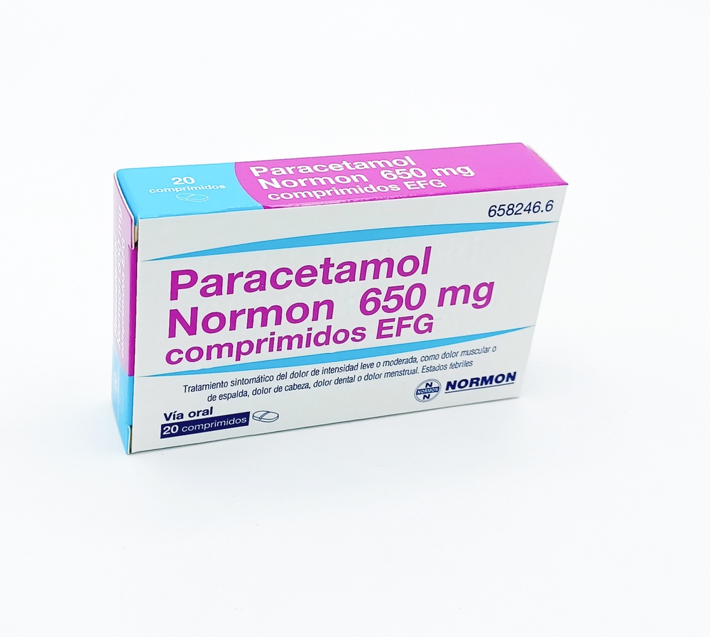 PARACETAMOL NORMON 650 mg COMPRIMIDOS