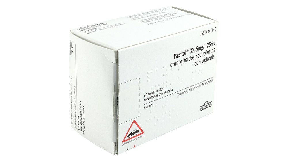 PAZITAL 37,5 mg/325 mg COMPRIMIDOS REVESTIDOS POR PELÍCULA