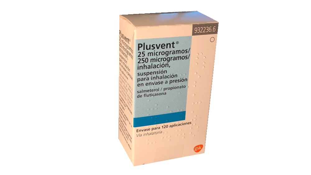 PLUSVENT 25 microgramas/250 microgramas/inalação, suspensão para inalação sob pressão