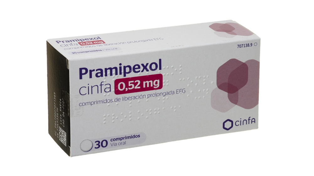 PRAMIPEXOL CINFA 0,52 mg COMPRIMIDOS DE LIBERTAÇÃO PROLONGADA