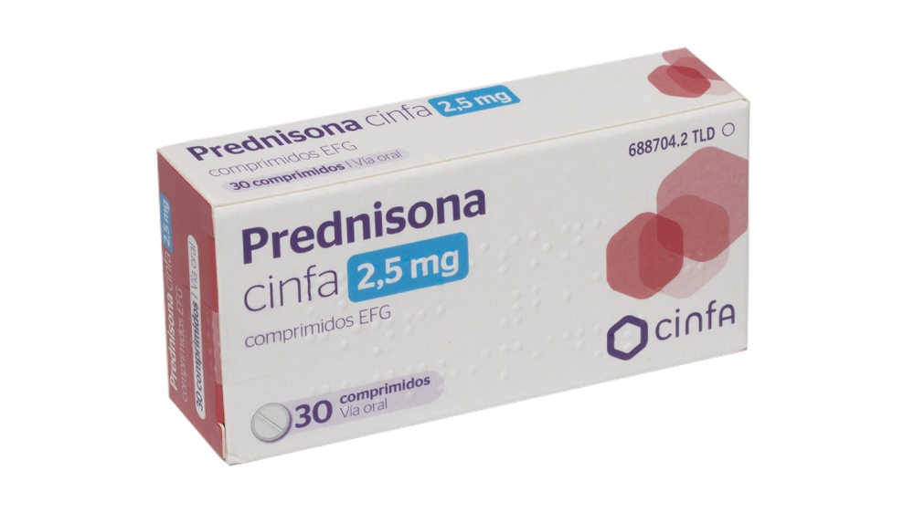 PREDNISONA CINFA 2,5 mg COMPRIMIDOS