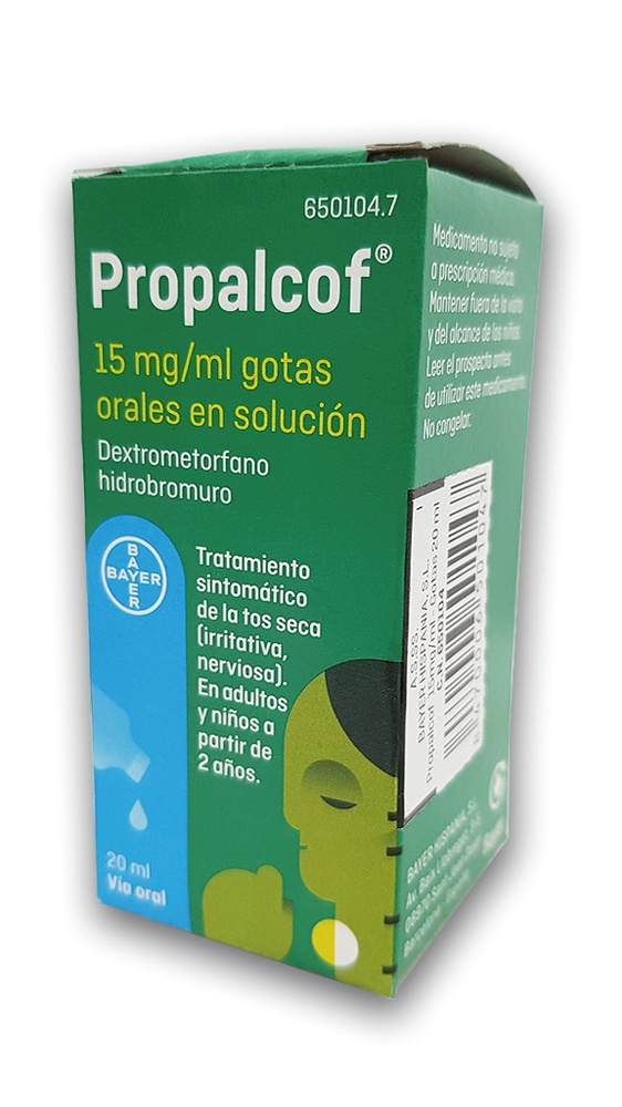 PROPALCOF 15 mg/ml SOLUÇÃO ORAL EM GOTAS