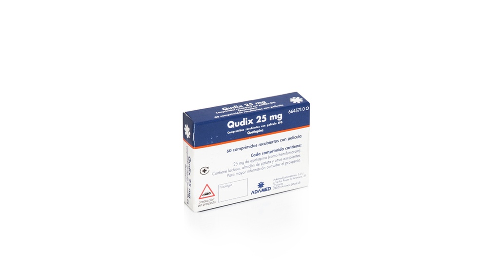 QUDIX 25 mg COMPRIMIDOS REVESTIDOS POR PELÍCULA