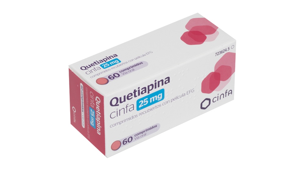 QUETIAPINA CINFA 25 mg COMPRIMIDOS REVESTIDOS POR PELÍCULA