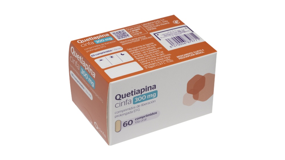QUETIAPINA CINFA 300 mg COMPRIMIDOS DE LIBERTAÇÃO PROLONGADA