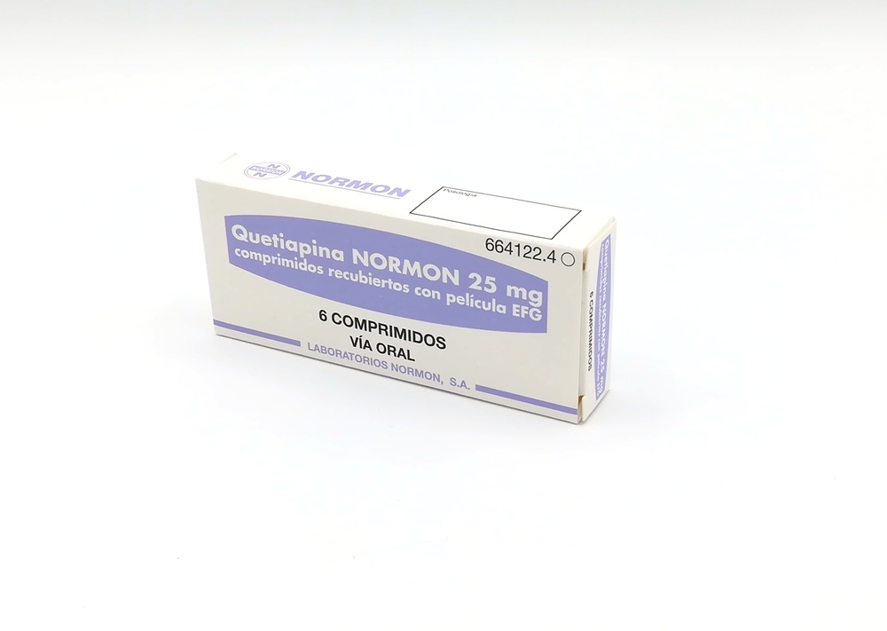 QUETIAPINA NORMON 25 mg COMPRIMIDOS REVESTIDOS POR PELÍCULA