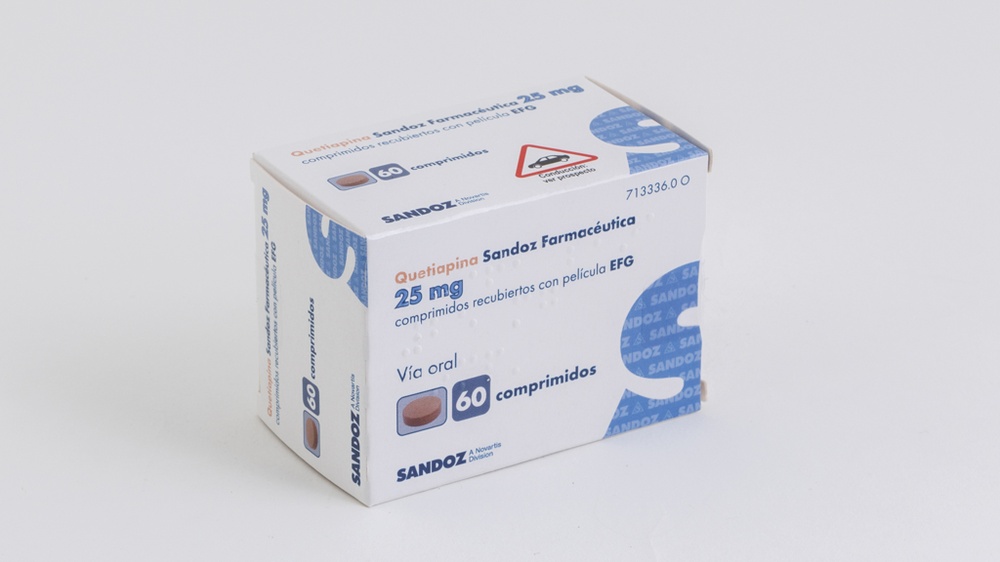 QUETIAPINA SANDOZ 25 mg COMPRIMIDOS REVESTIDOS POR PELÍCULA