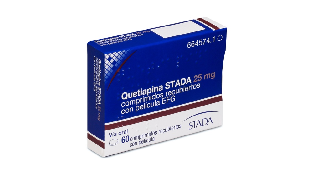 QUETIAPINA STADA 25 mg COMPRIMIDOS REVESTIDOS POR PELÍCULA